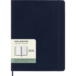 Moleskine 2026 Kalender | S | Uge | XL | Blå