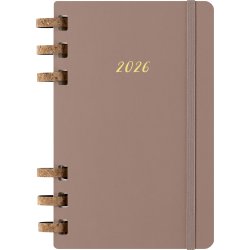 Moleskine 2026 Kalender | Spiral | Uge | L | Beige