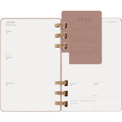 Moleskine 2026 Kalender | Spiral | Uge | L | Beige