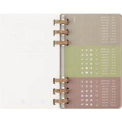 Moleskine 2026 Kalender | Spiral | Uge | L | Beige