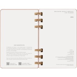 Moleskine 2026 Kalender | Spiral | Uge | L | Beige