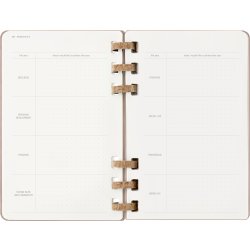 Moleskine 2026 Kalender | Spiral | Uge | L | Beige