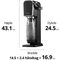 Sodastream ART - Kulsyremaskine, sort