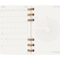 Moleskine 2026 Kalender | Spiral | Uge | L | Sort