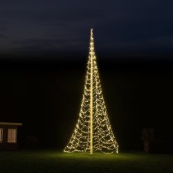 Starlight lysekæde til flagstang, 12 m, 5000 LED