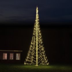 Starlight lysekæde, flagstang, 8 m, 2000LED, blink