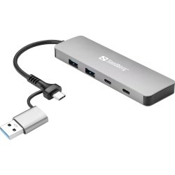 Sandberg USB-C/A til 2xUSB-A | 2xUSB-C Hub