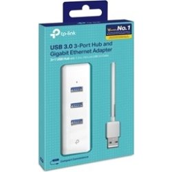 TP-Link 3-Port Hub & Gigabit Ethernet Adapter