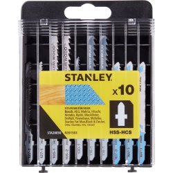 Stanley Stiksavklingesæt til træ og metal, 10 stk.