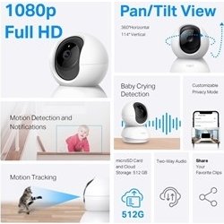Tapo C200 Pan/Tilt overvågningskamera Wi-Fi