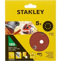 Stanley Slibeskive Ø125 mm, korn 120, 5 stk.