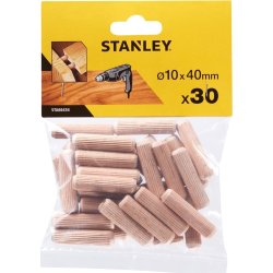 Stanley Trædyvler Ø10 mm, 30 mm, 30 stk.