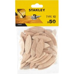 Stanley Træ fladdyvler/kiks, str. 10, 50 stk.