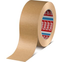 tesa Pakketape, papir, 50mm x 50m, brun