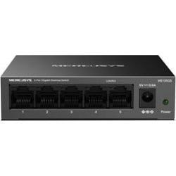 Mercusys 5-Port Gigabit Desktop Switch, sort