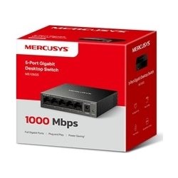 Mercusys 5-Port Gigabit Desktop Switch, sort