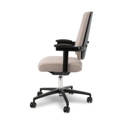 Milano kontorstol, m. armlæn, beige