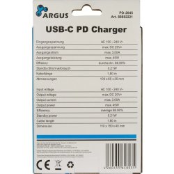 Inter-Tech PD-2045 strømforsyningsadapter, USB-C