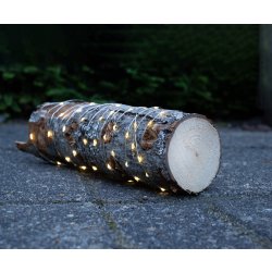 Lyskæde m/100 LED, 19,9m, sølvfarvet