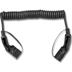 Avant Spiralladekabel type-2 3-faset 5 meter, sort