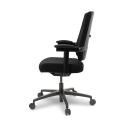 Milano kontorstol, m. armlæn, sort