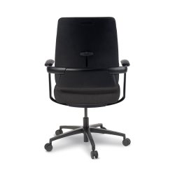 Milano kontorstol, m. armlæn, sort