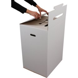 Valgkasse | 540x450x750 | Hvid uden tryk