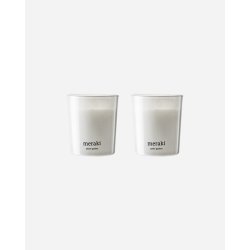 Meraki Duftlys, White garden, 2stk