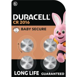 Duracell 2016 Litium-knappcellsbatterier, 4 st