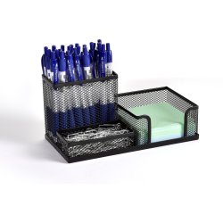 Office MESH Penne- og notesholder | Sort