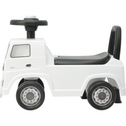 Gåbil Mercedes Actros lastbil til børn, hvid