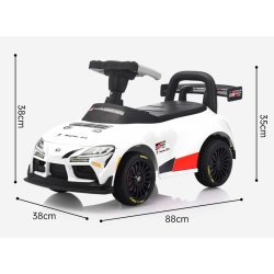 Gåbil Toyota Supra GT-4 til børn, hvid