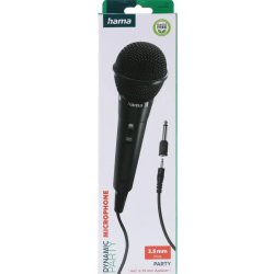 Hama Mikrofon Party Dynamisk Mono, Sort