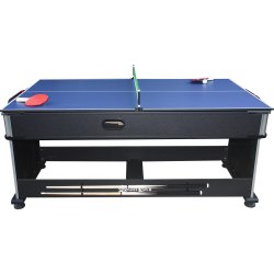 Stanlord 3-i-1 bord, Lucca 6 fods, sort