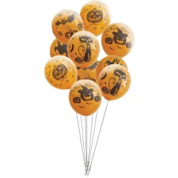 Halloween Balloner Ø23 cm - sæt á 10 stk