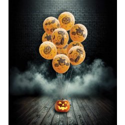 Halloween Balloner Ø23 cm - sæt á 10 stk