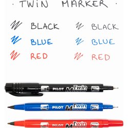 Pilot Twin Marker | Blå