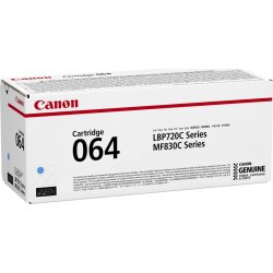 Canon 064HC lasertoner, cyan, 10.400s