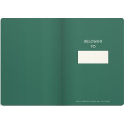 Burde Deluxe Notesbog, A5, linjeret, dark green