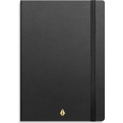 Burde Deluxe Notesbog, A6, linjeret, black