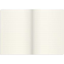 Burde Deluxe Notesbog, A6, linjeret, black