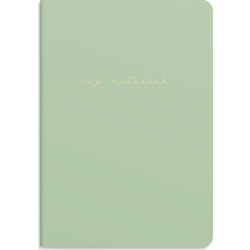 Burde Noteshæfte, 14x21 cm, 2-pk, green & pattern