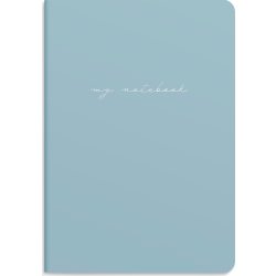 Burde Notesbog | 14x21 cm | 2-pk | Blue & flower