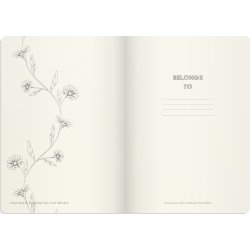 Burde Deluxe Notesbog | A5 | Linj. | Butterfly