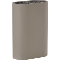 Zone Singles Knivblock, 17 x 9 x 24 cm, taupe