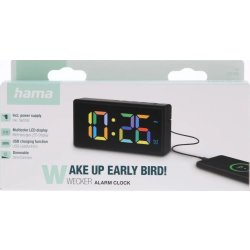 Hama Digital Vækkeur "Ibiza" Flerfarvet Display