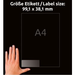 Avery Adresseetiketter | 99,1 x 38,1 mm | 350 stk.