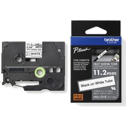 Brother HSe-231E krympeflextape, 11.2mm, sort/gul