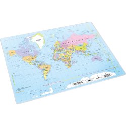 Durable Skriveunderlag | 50x38 cm | Verdenskort