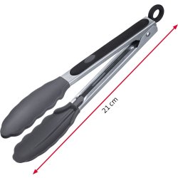Westmark madtang med lås, 21 cm, stål/silikone